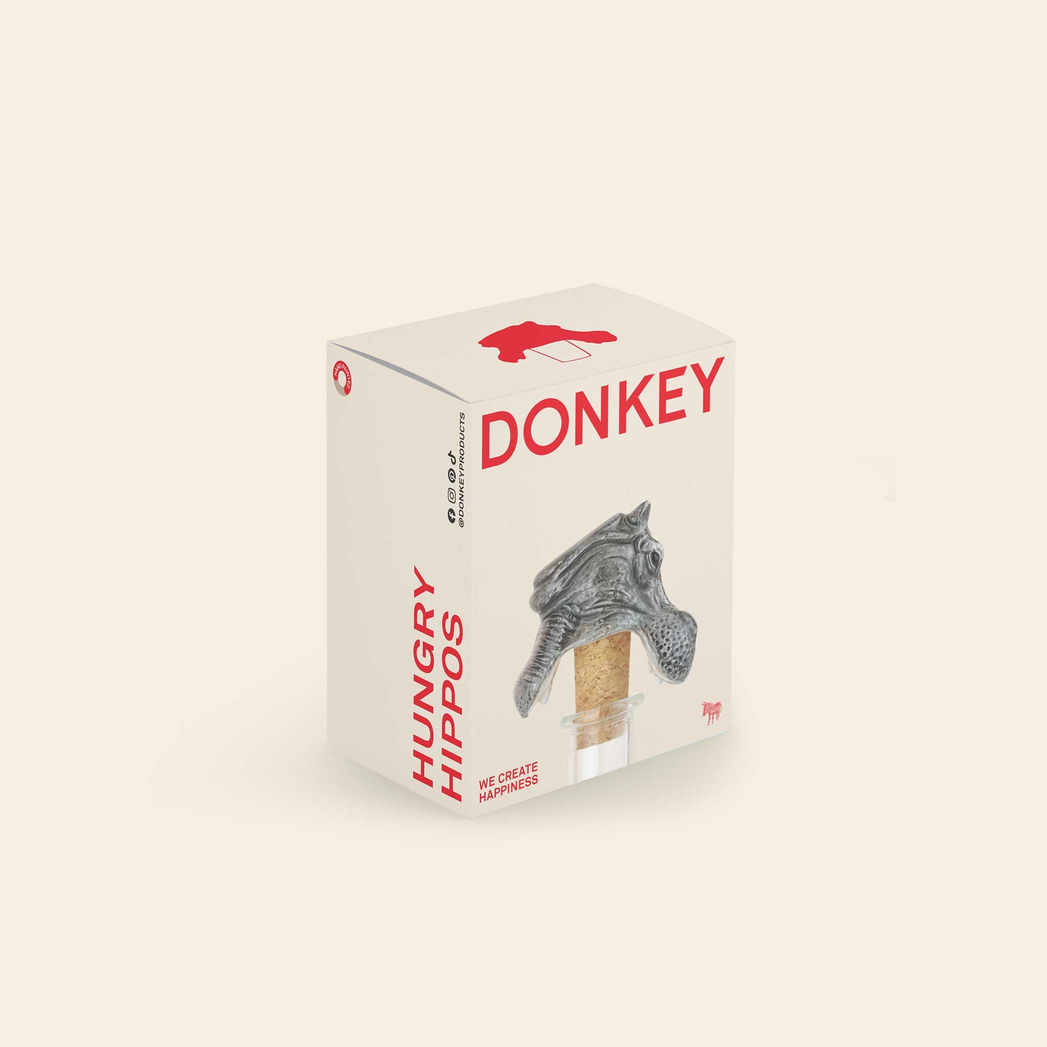 Verpackung Hungry Hippos Flaschenverschluss