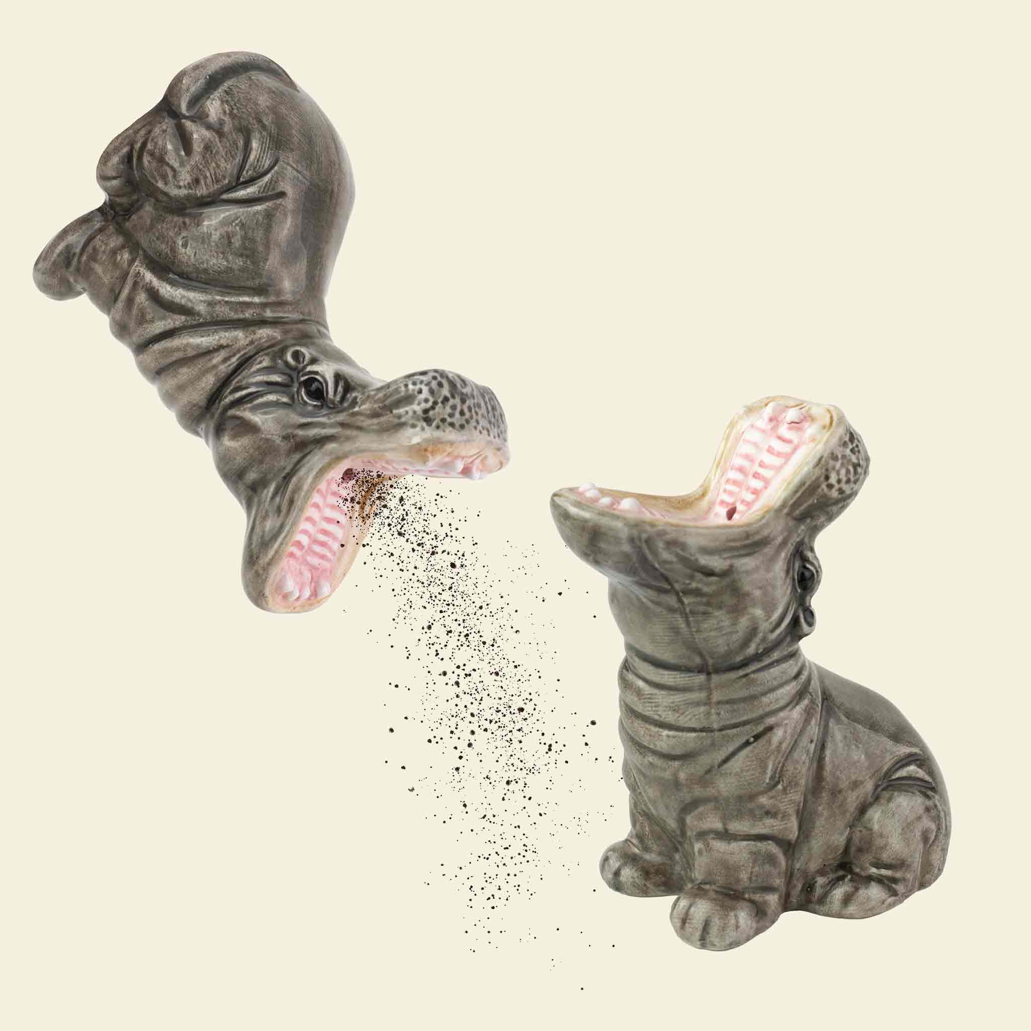 Hungry Hippos Salz- und Pfefferstreuer