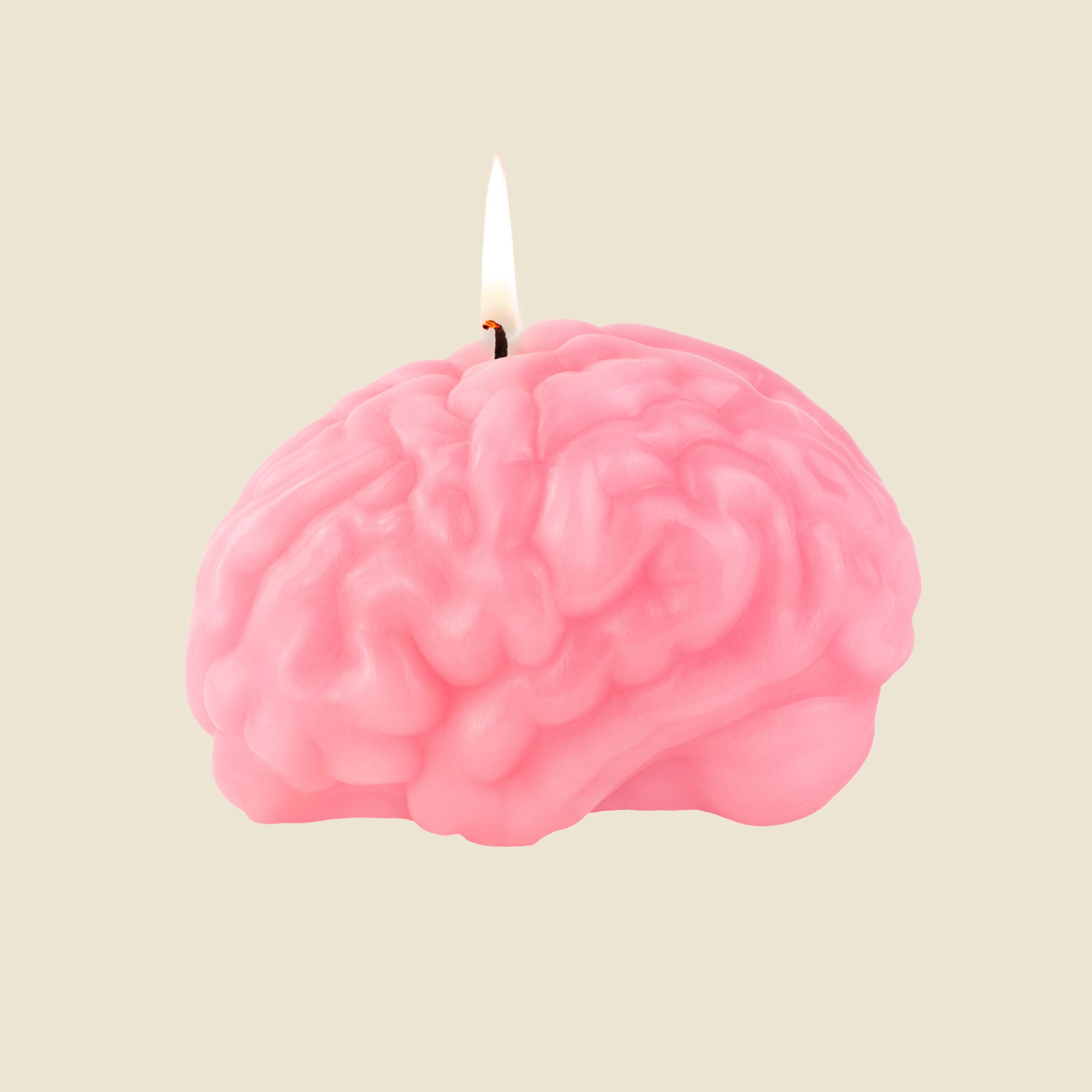 Brain Candle - Pinke Kerze in Hirn-Form