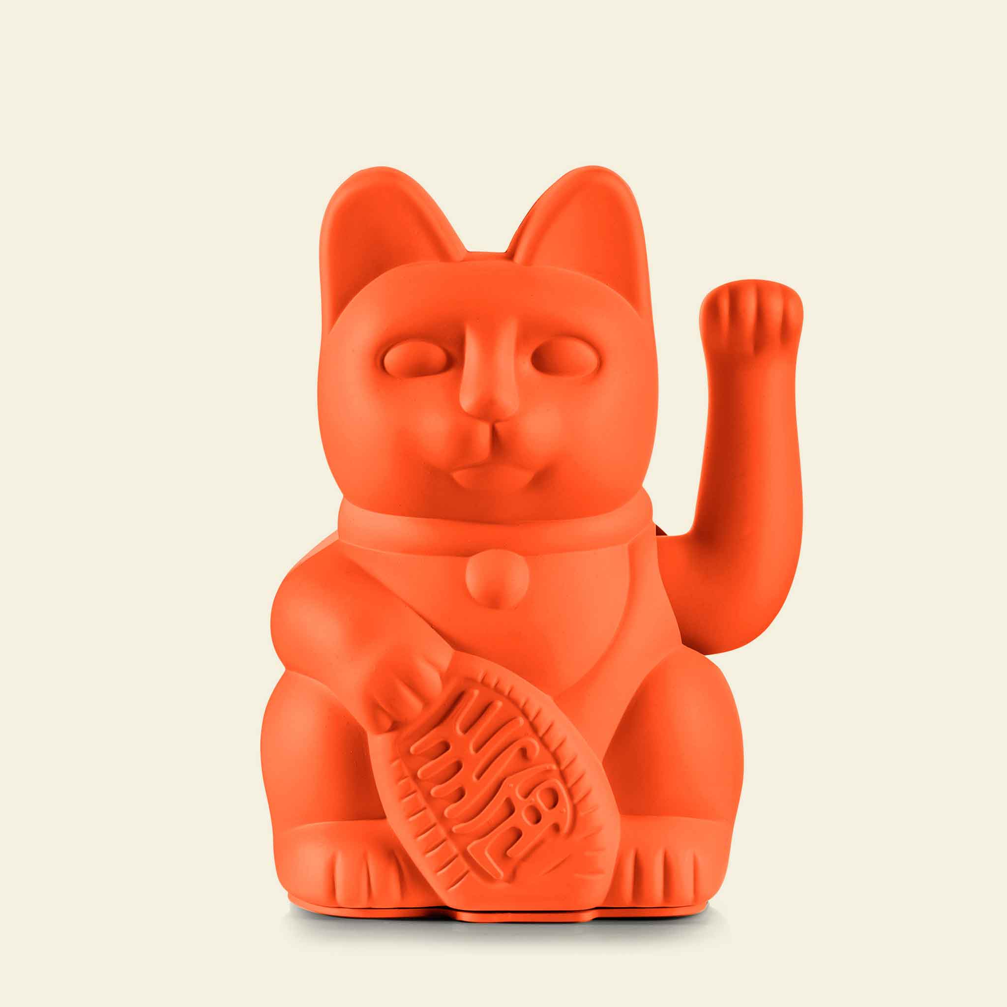 Winkekatze Neon Orange