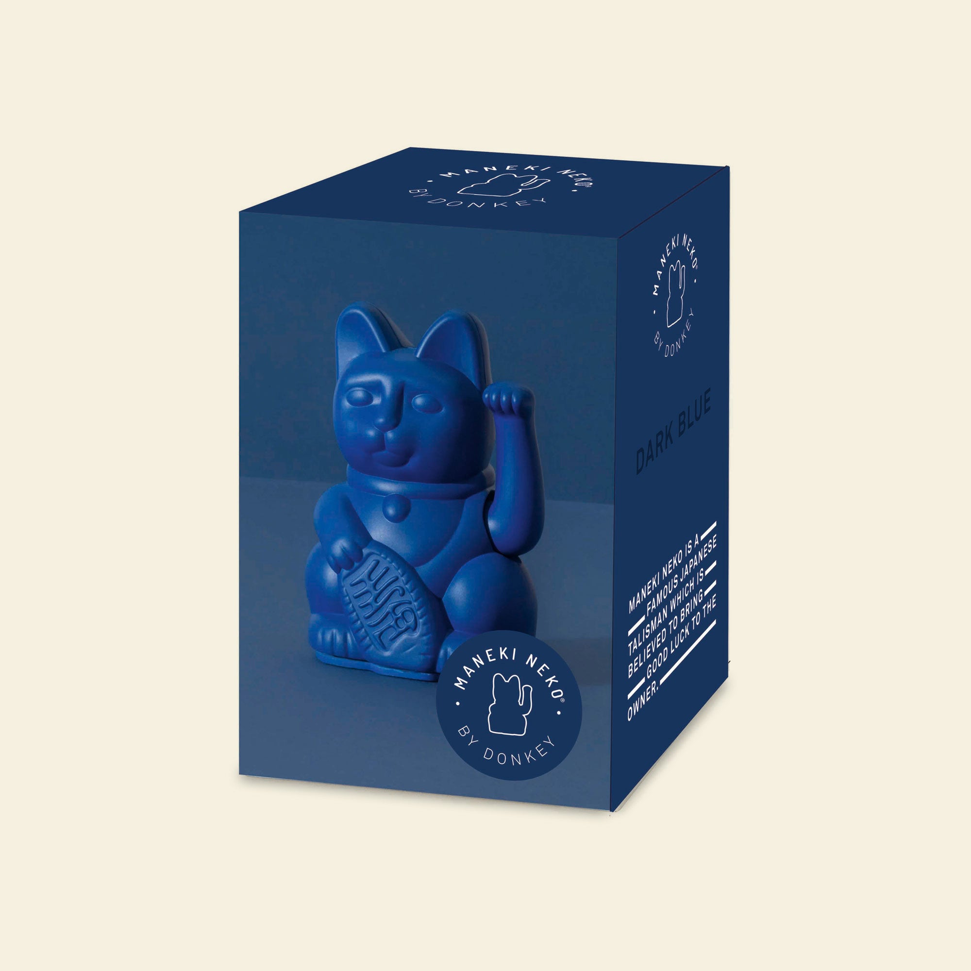 Winkekatze Mini Dunkelblau