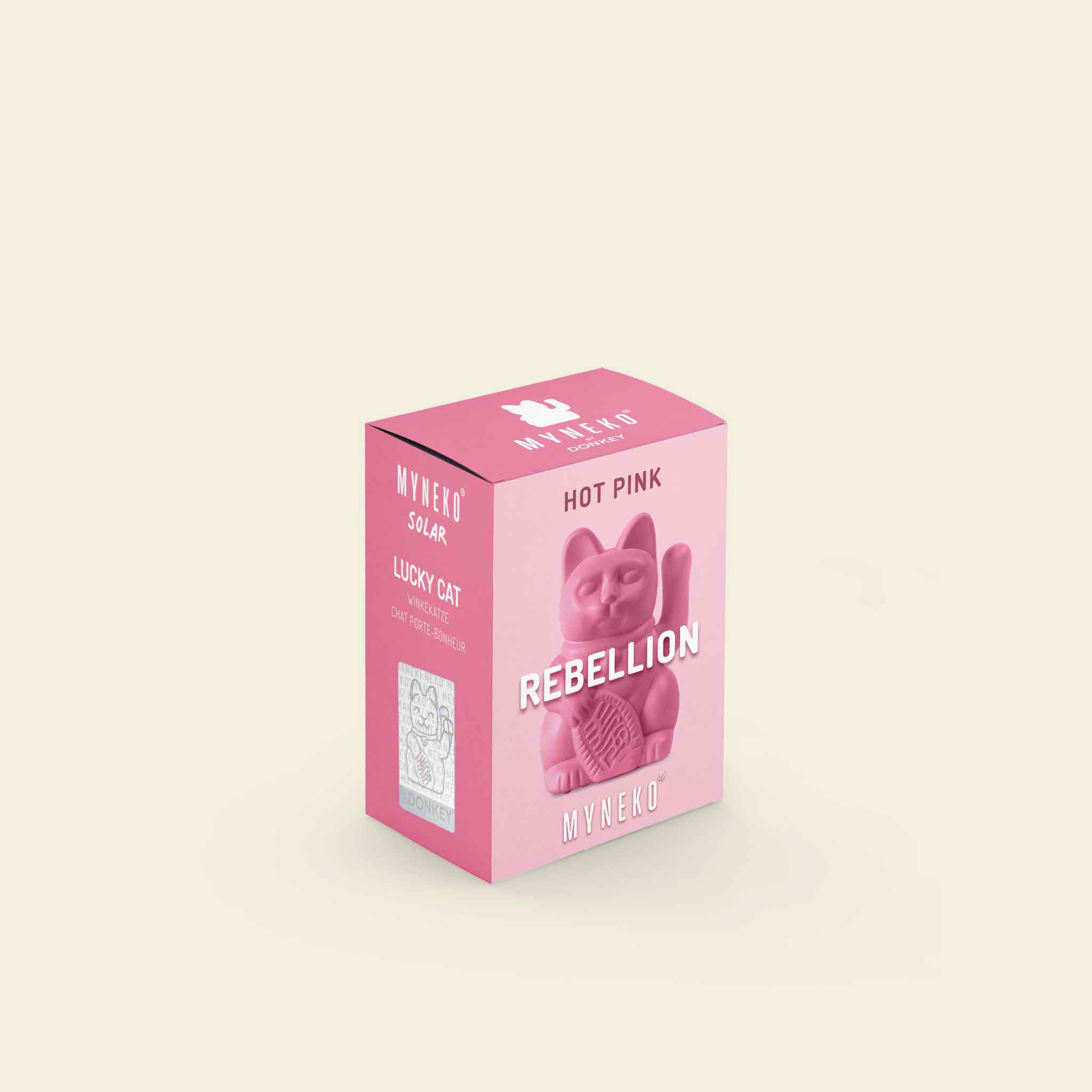 Winkekatze Solar Hot Pink