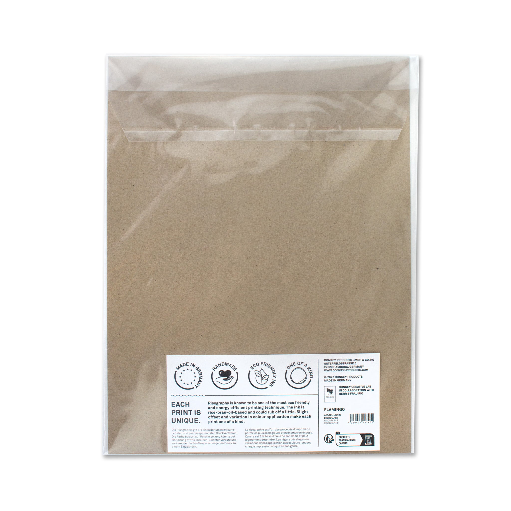 Risographie Artprint Flamingo