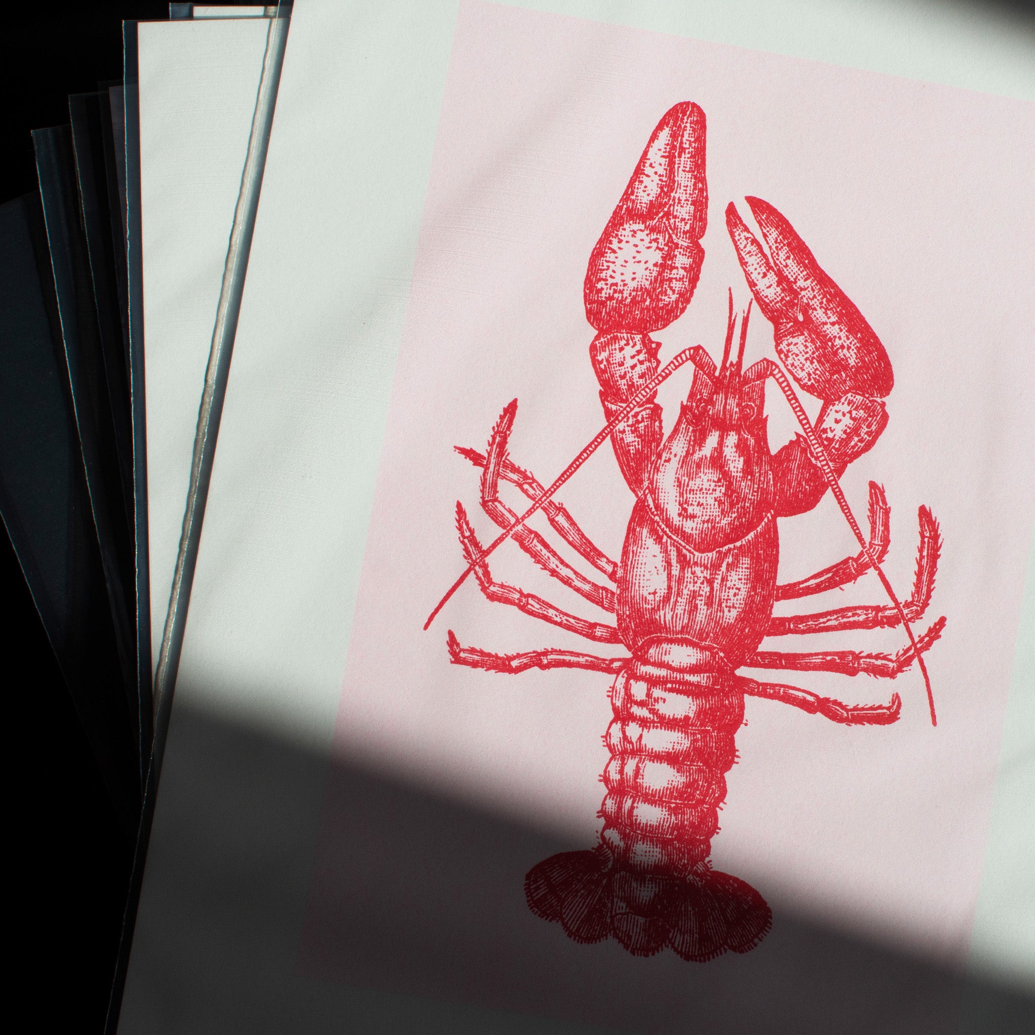 Risographie Artprint Lobster