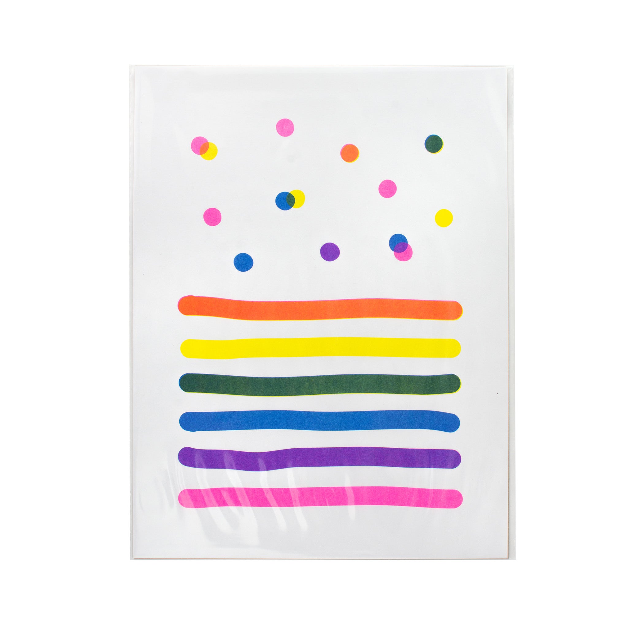 Risographie Artprint Happy Rain