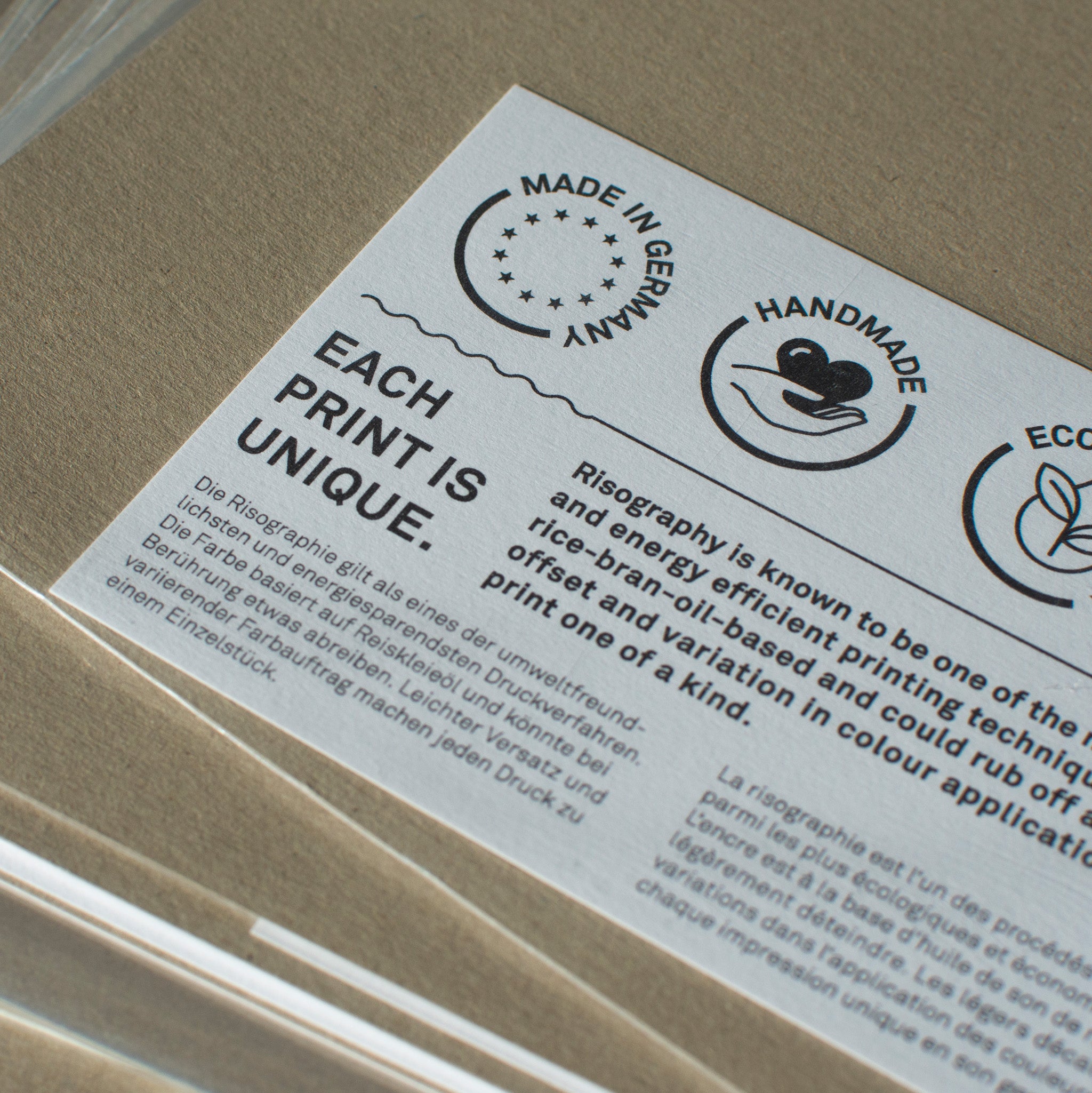 Risographie Artprint Happy Rain