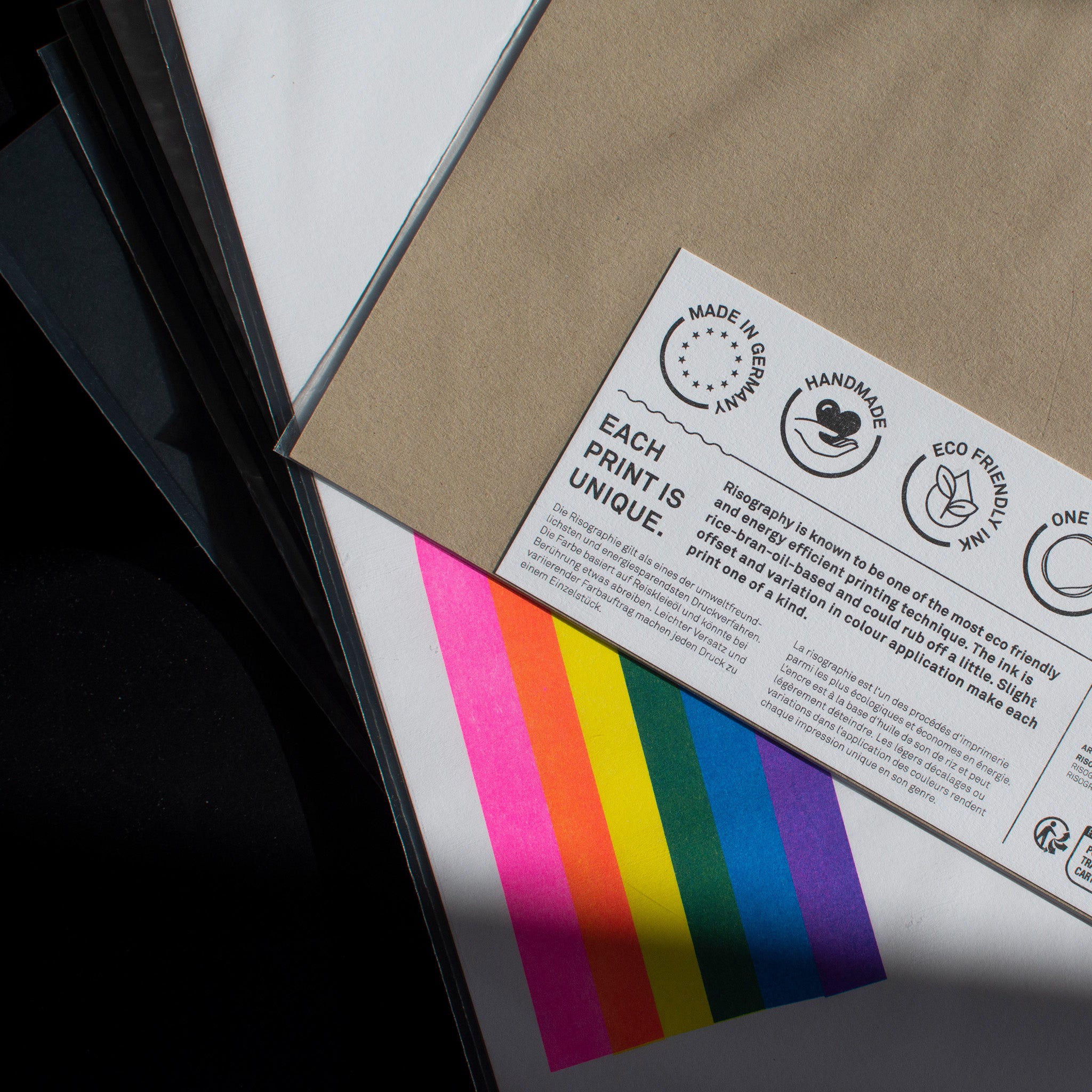 Risographie Artprint Over the Rainbow