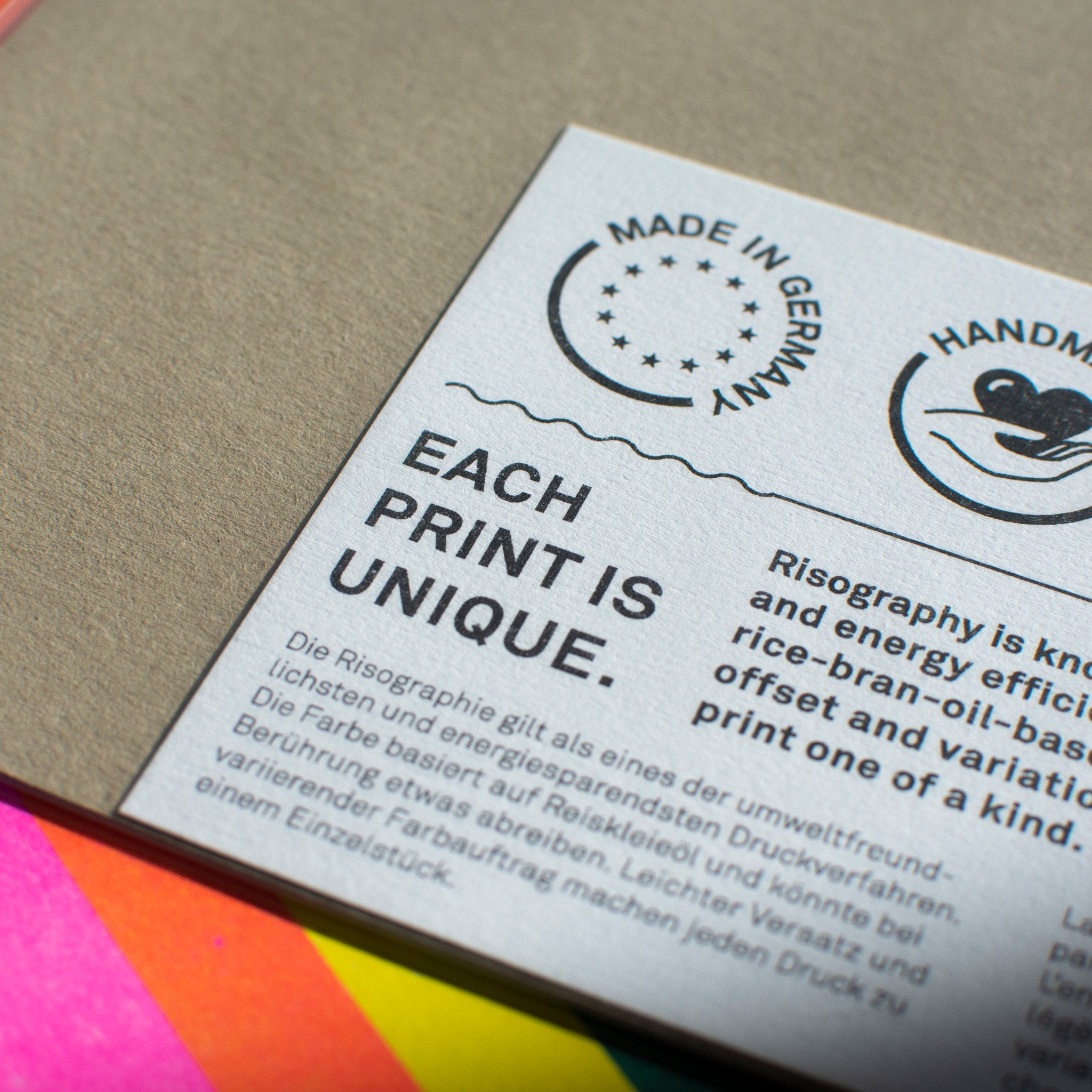 Risographie Artprint Over the Rainbow