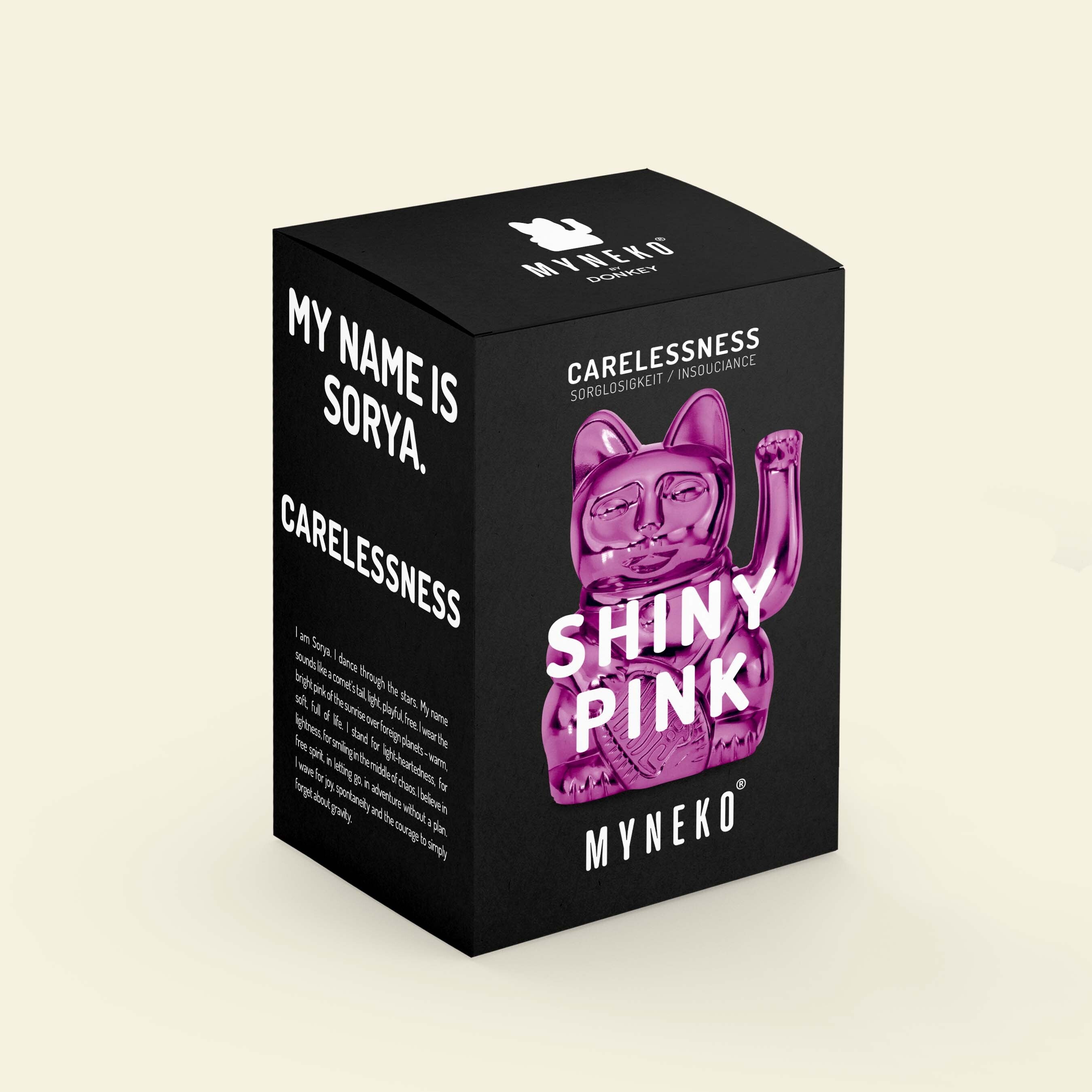 Verpackung Lucky Cat Shiny Pink "Sorya"