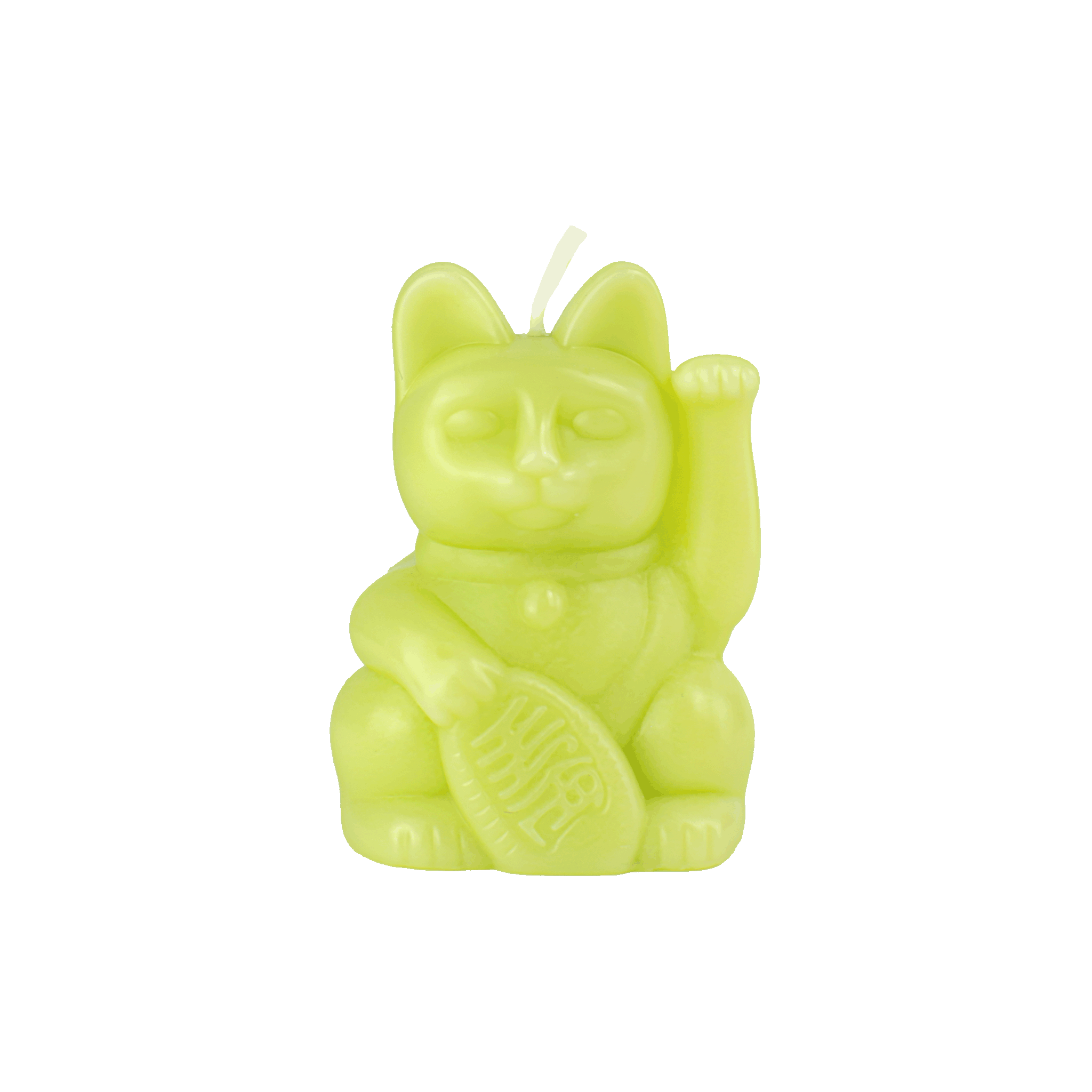 Lucky Cat Kerze Light Green