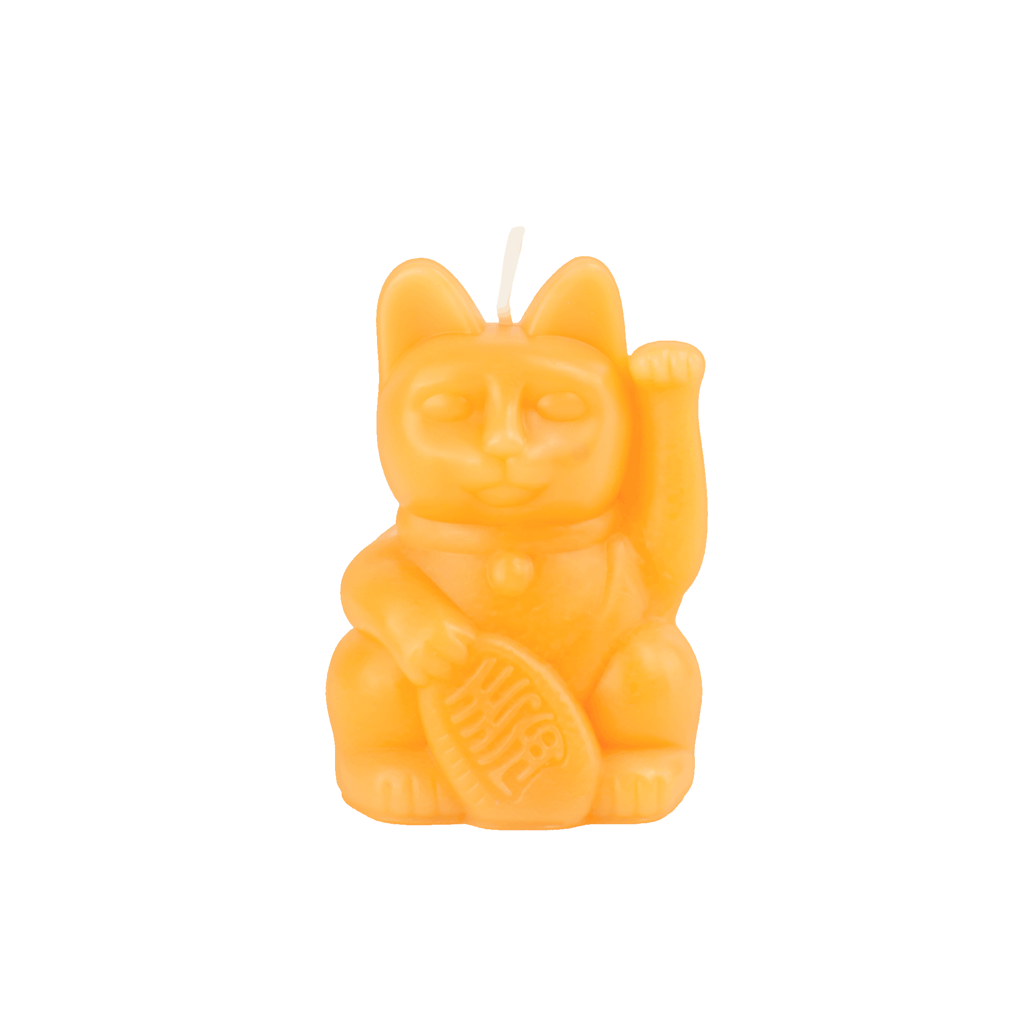 Lucky Cat Kerze Peach