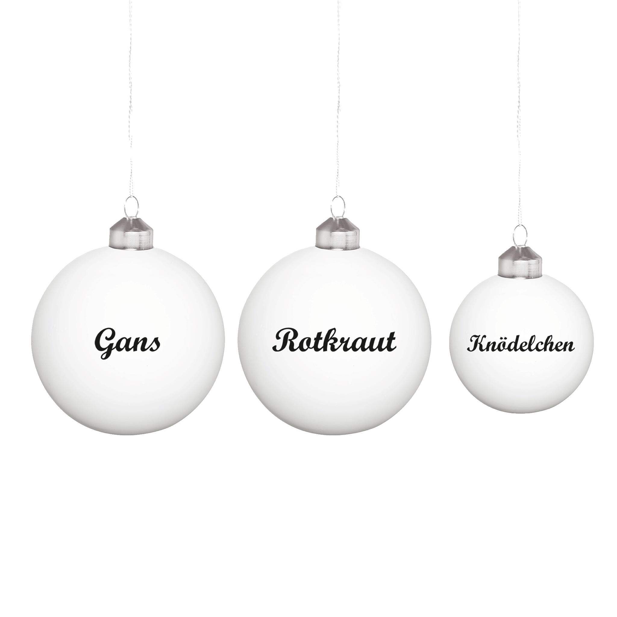 Festessen Christbaumkugelset 3tlg.