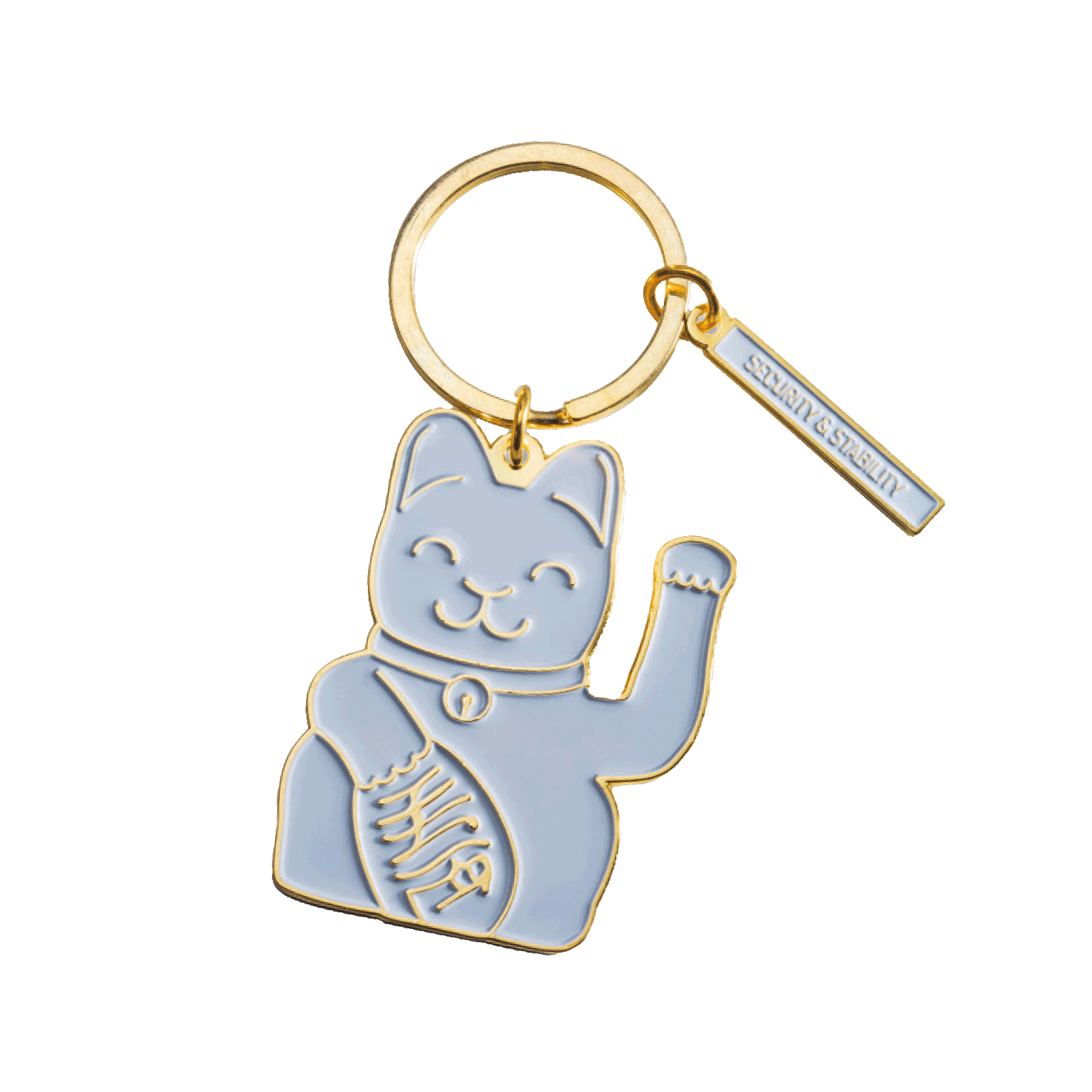MANEKI NEKO Keyring Grey
